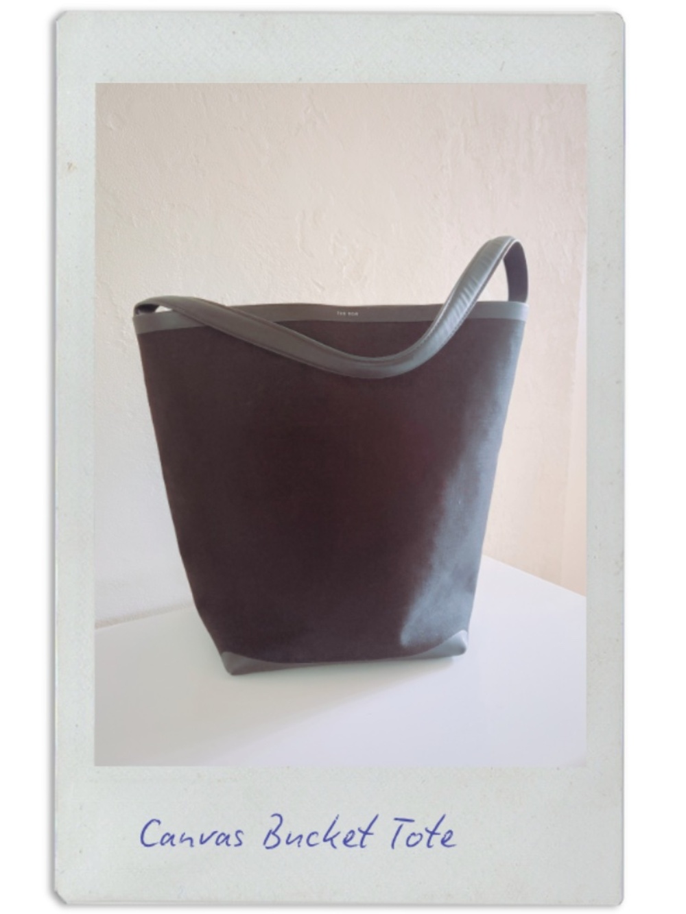 canvas bucket tote bag